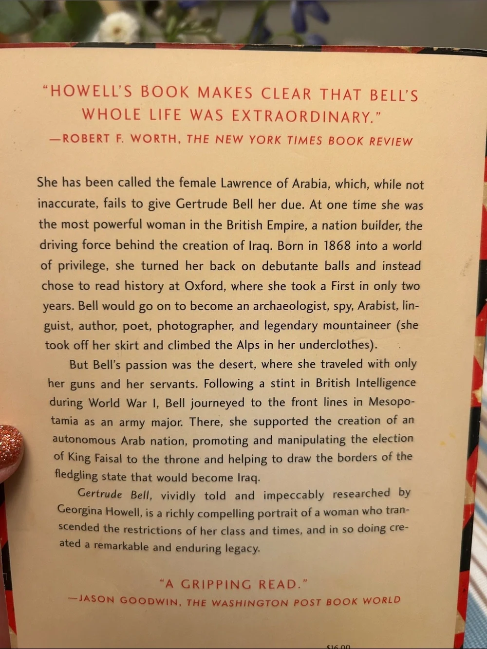 Gertrude Bell: Queen of the Desert Hardcover Biography -